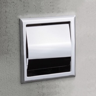 Chrome Recessed Toilet Paper Holder With Cover Nameeks NFA010